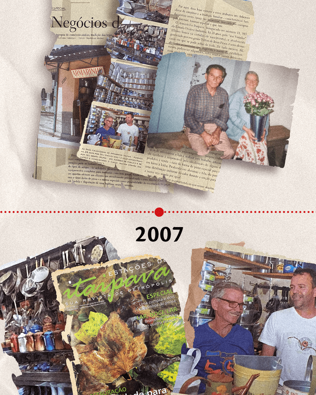 Destaque na revista Estações de Itaipava em 2007