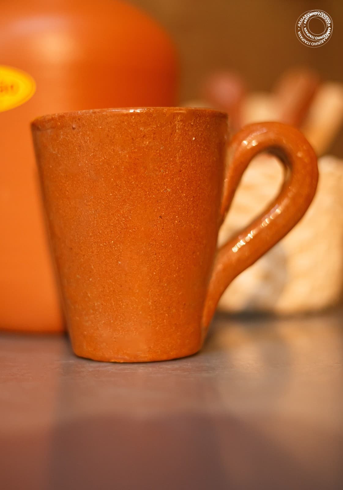 Caneca de Barro Vidrada